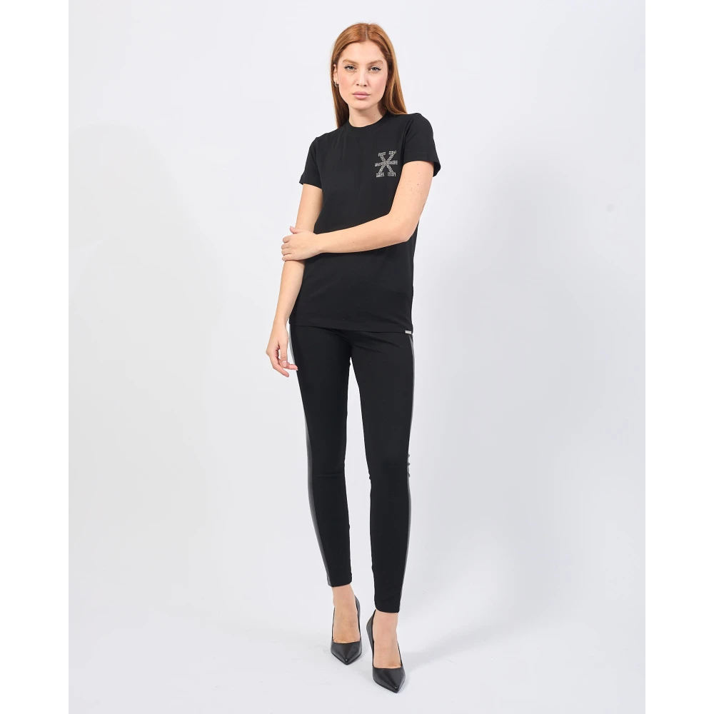 Richmond Zwart T-shirt met ronde hals Black Dames