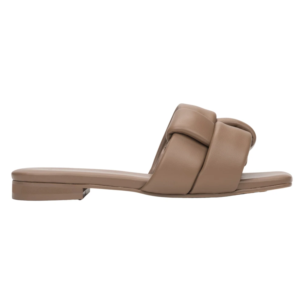 Estro Brown Sliders, Female, 7 Uk, Light Slide Sandals