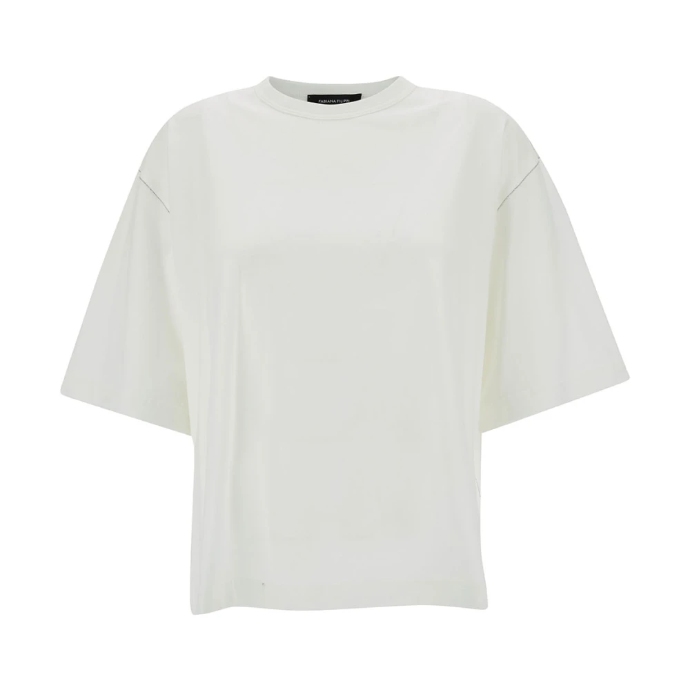 Fabiana Filippi Women's White Oversized Cotton T-Shirt