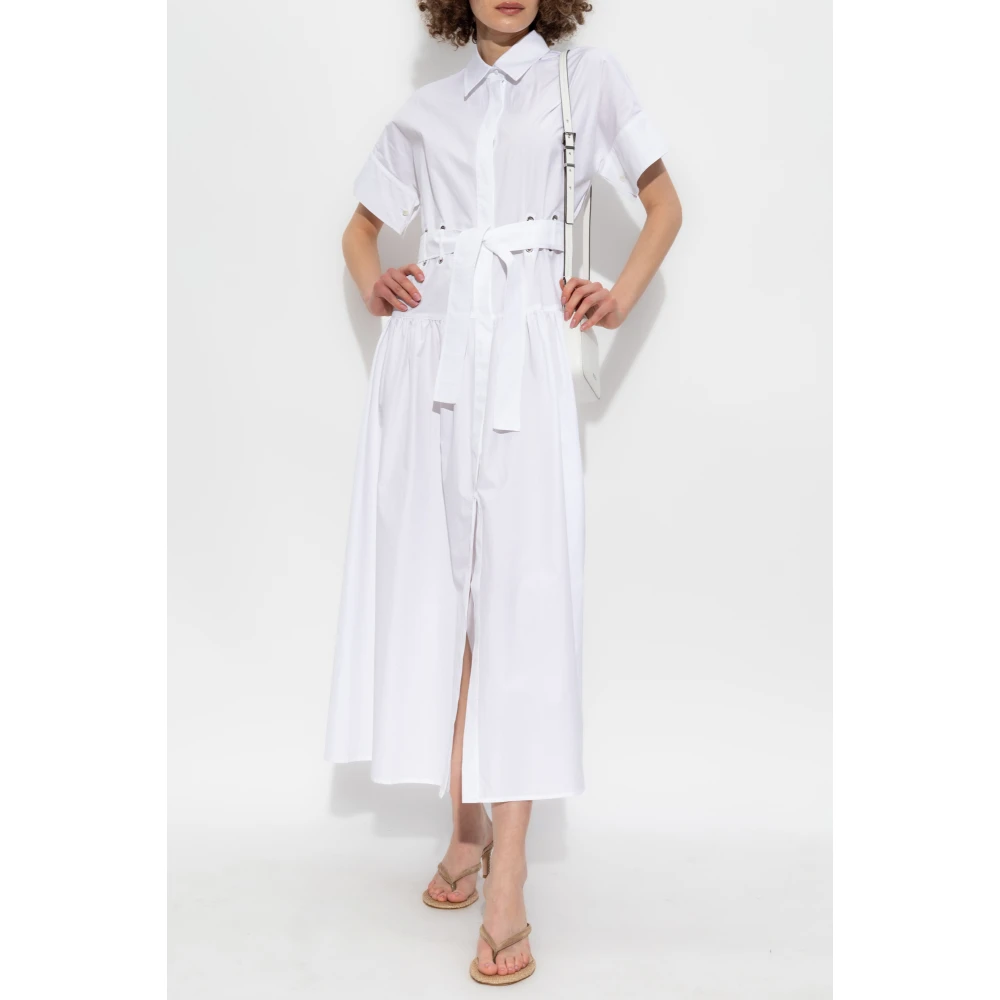 Max Mara Katoenen jurk 'Agoraio' White Dames