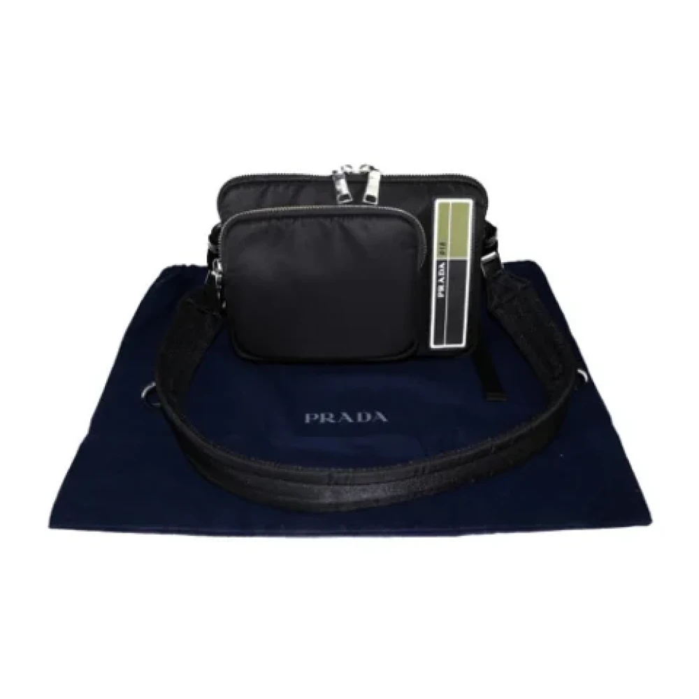 Prada Vintage Pre-owned Nylon prada-bags Black Dames