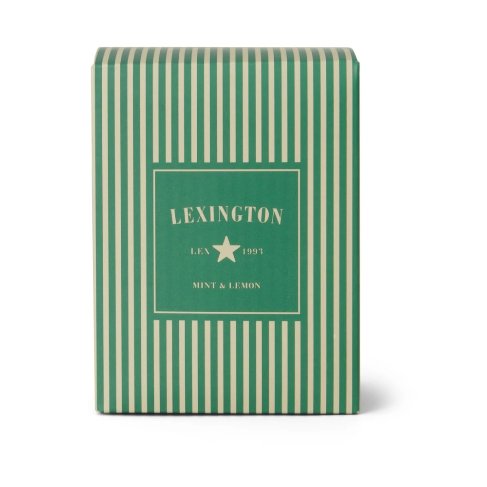 White/Green Lexington Home Scented Candle Mint Lemon Candle