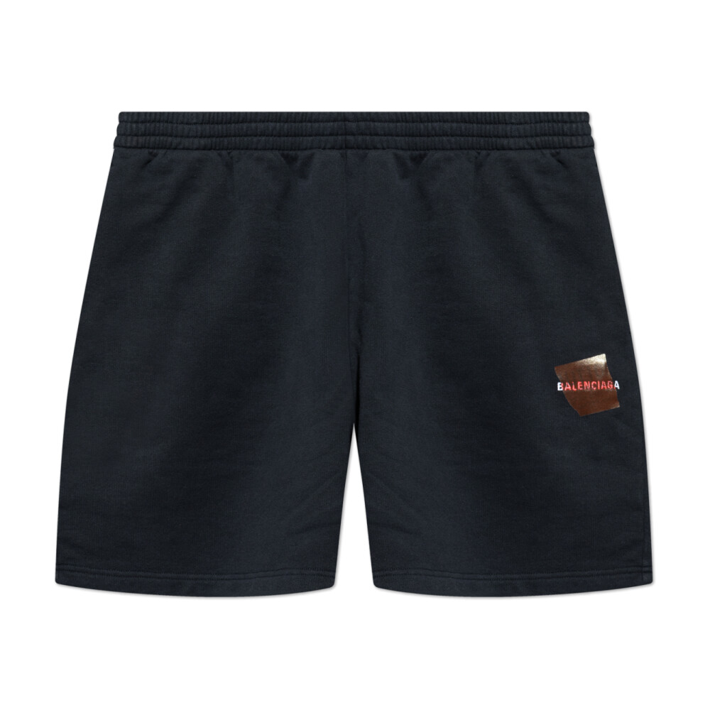 【関税＆送料込み】Balenciaga Sports Bermuda Shorts Balenciaga logo-print Cotton Shorts | Blue | FARFETCH
