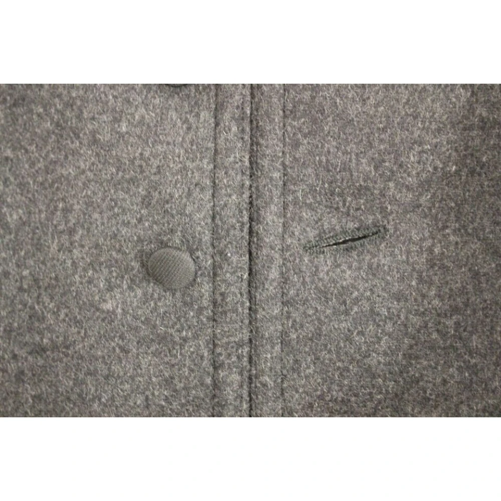Dolce & Gabbana Elegante Grijze Wollen Blend Jurk Vest Gray Heren