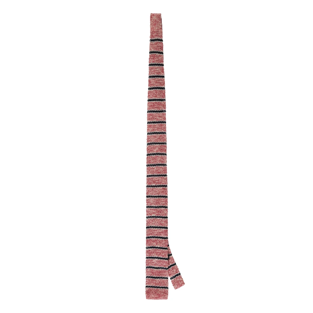 Corneliani Gebreide stropdas van 100% katoen Red Heren