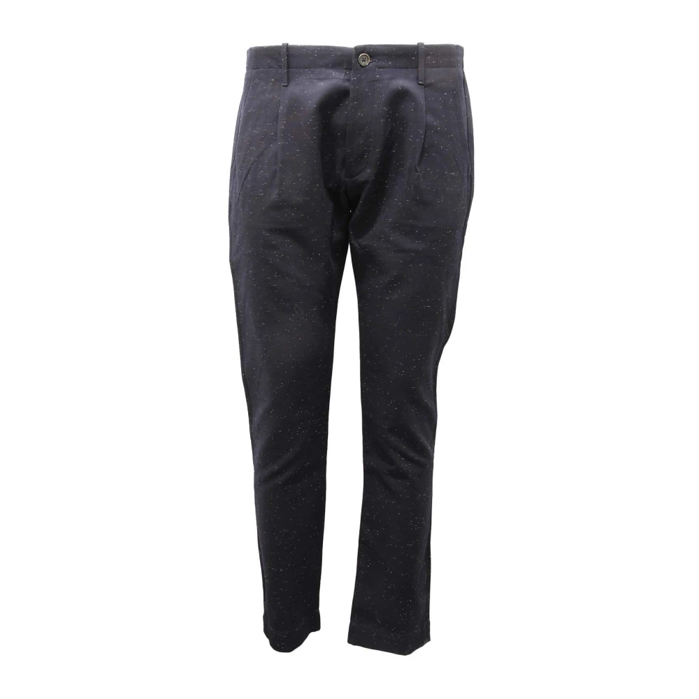 Nine In The Morning Men's Blue Fold Man Cotton Elastane Trousers - Chinos - M - Trousers