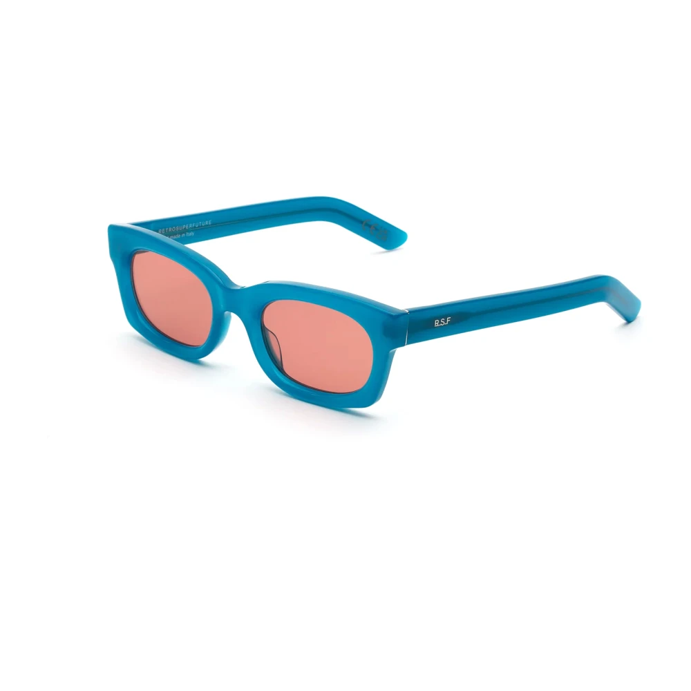 Retrosuperfuture Unisex Blue Sunglasses,, Petroleum Sunglasses Sr9 Ambos Medium