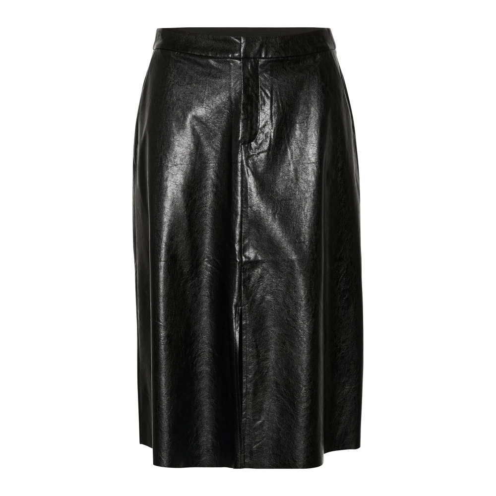 Cream Eenvoudige Zwarte Rok Black Dames