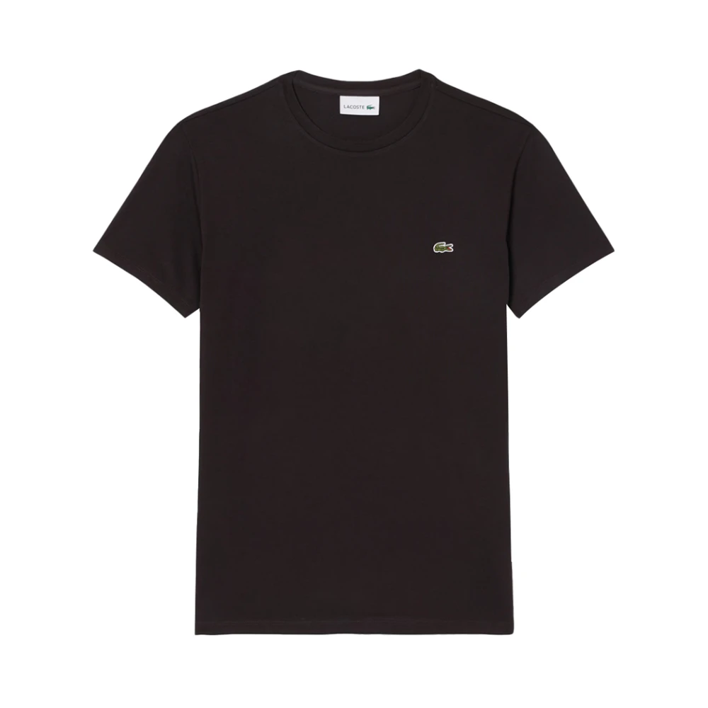 Lacoste Herr Brun Toppar 3XL, Bomull, Pima Cotton T-Shirt