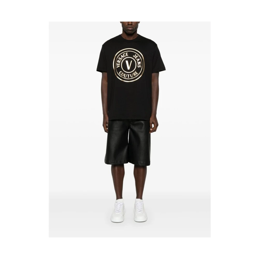 Versace Jeans Couture Zwart Crew Neck T-shirt Black Heren