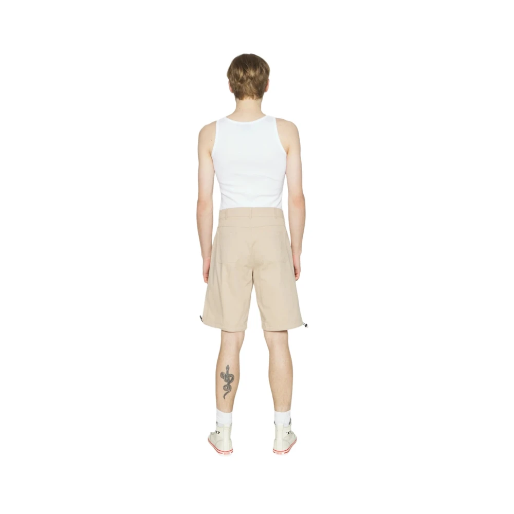 Fila Heren Shorts Teunz Model Katoen Beige Heren