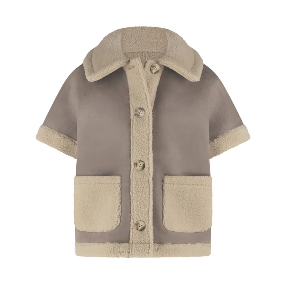 Nukus Athena Gilet voor Vrouwen Beige Dames