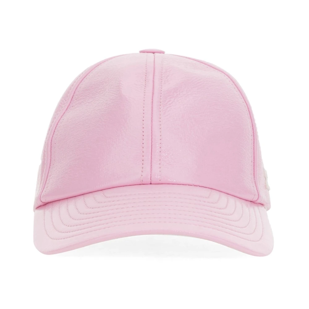 Courrèges Katoenen Baseball Cap Made in France Pink Dames