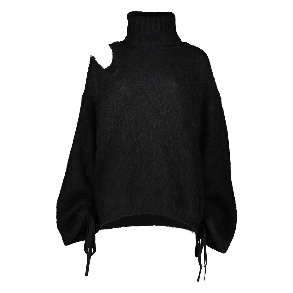 Andrea Adamo Strik Detail Coltrui Black Dames