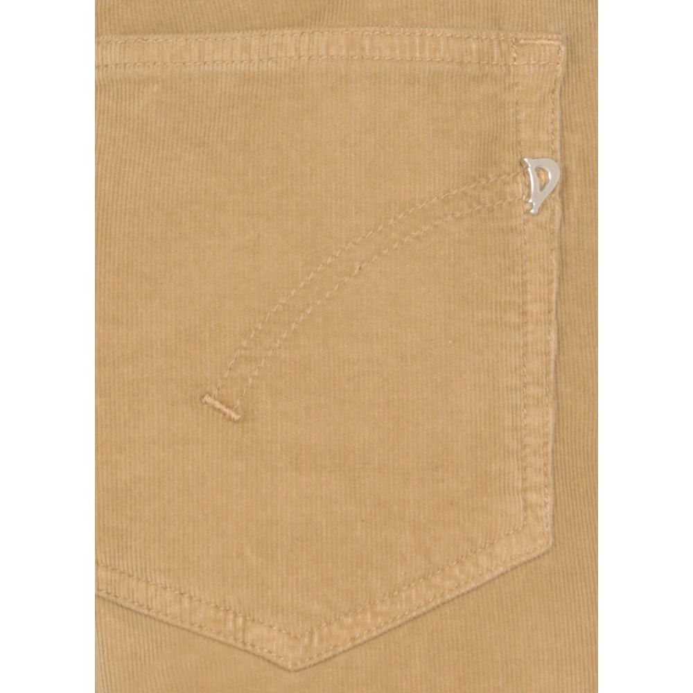 Dondup Beige Katoenmix Broek voor Vrouwen Beige Dames