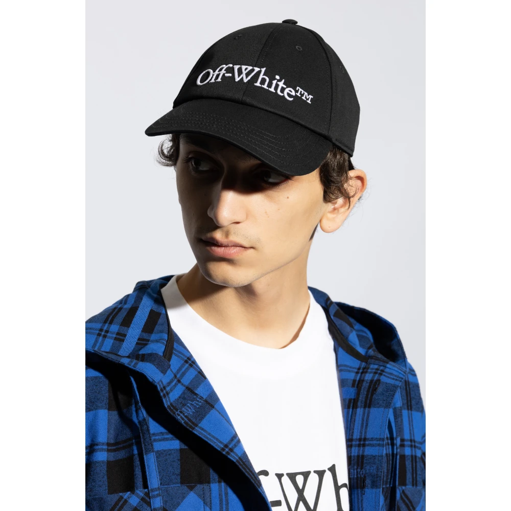Off White Baseball Cap Black Heren