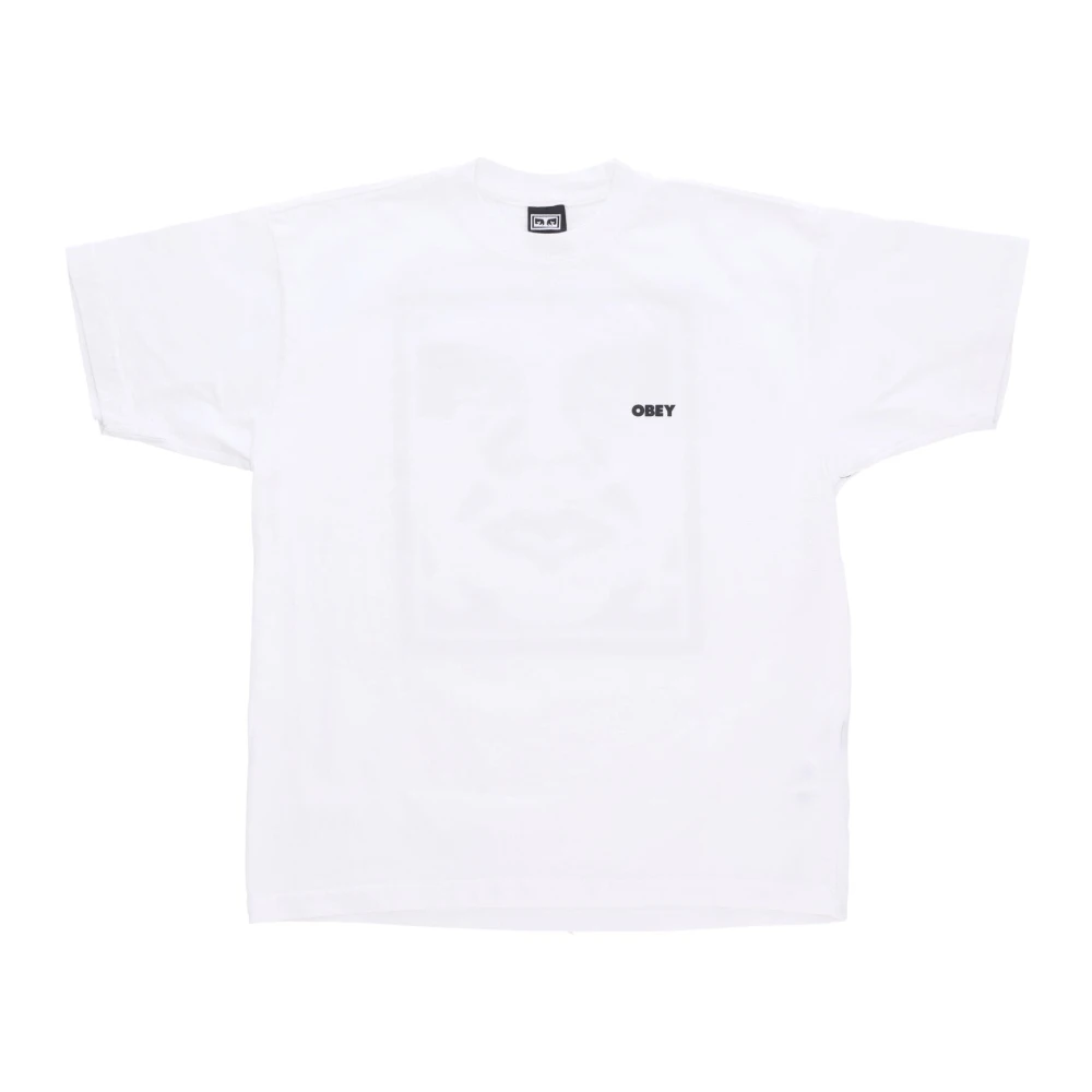 Obey Gedurfd Icoon Zwaar T-shirt Wit White Heren