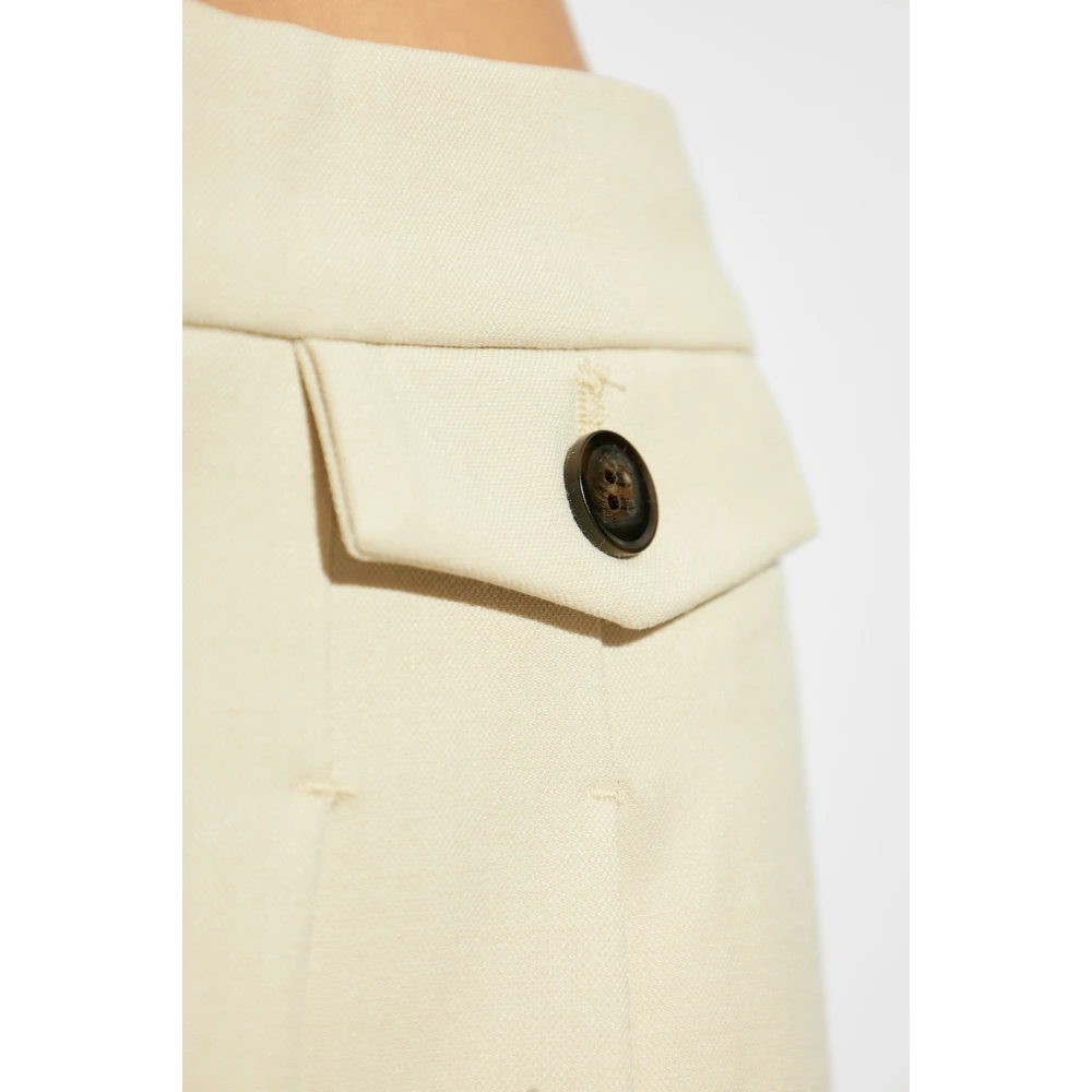 Gestuz Broek met zakken Beige Dames