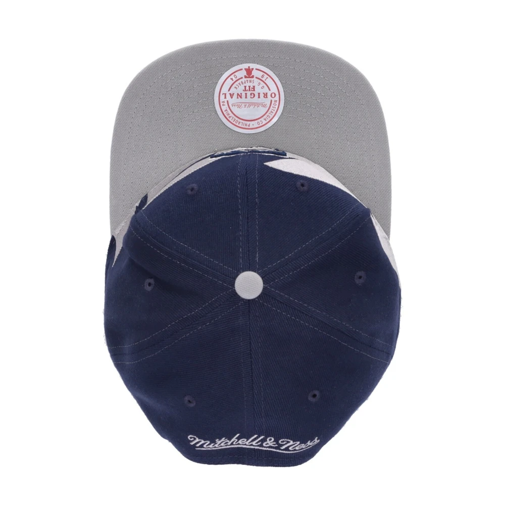 Mitchell & Ness Ncaa Sharktooth Snapback Cap Blue Heren