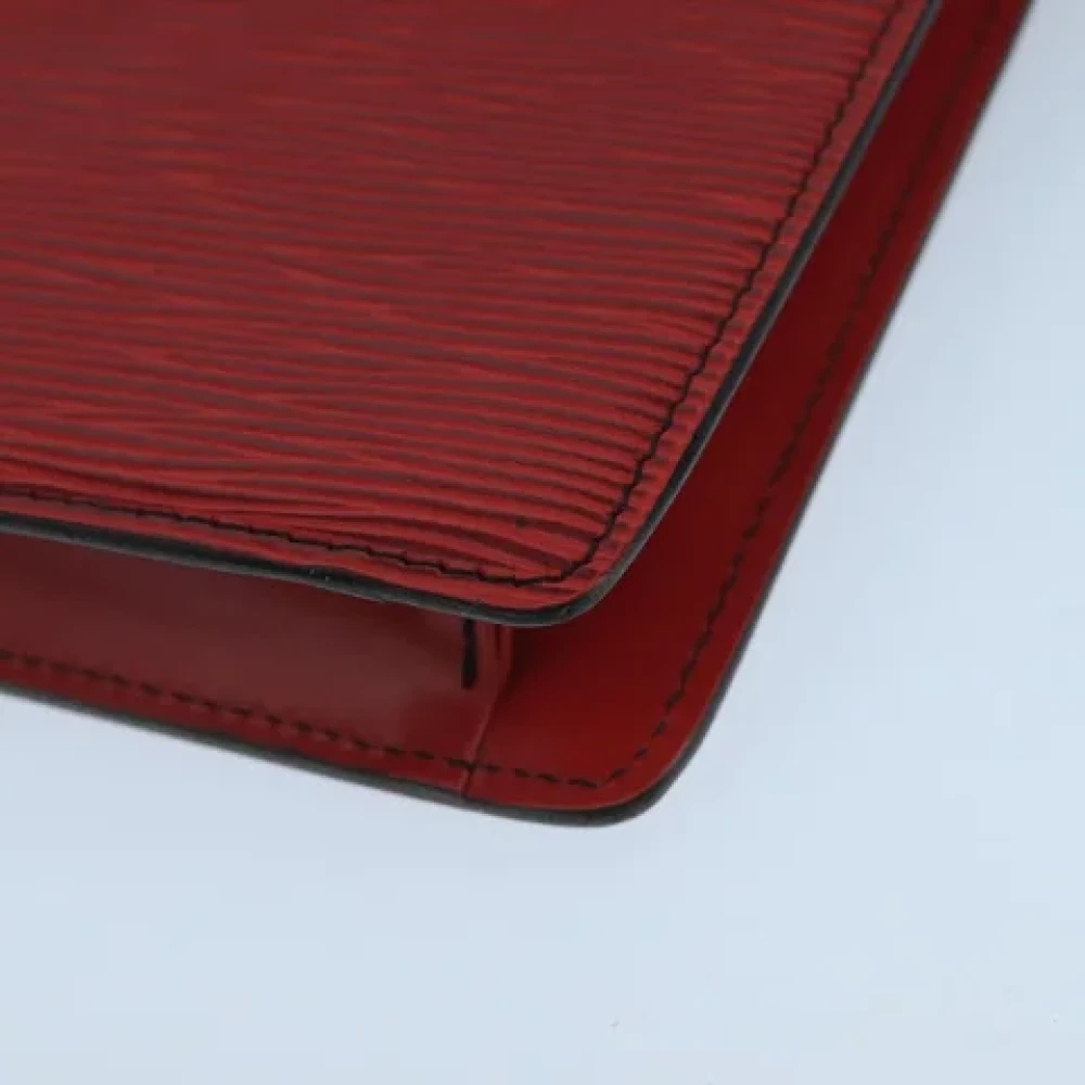 Louis Vuitton Vintage Pre-owned Leather clutches Red Dames