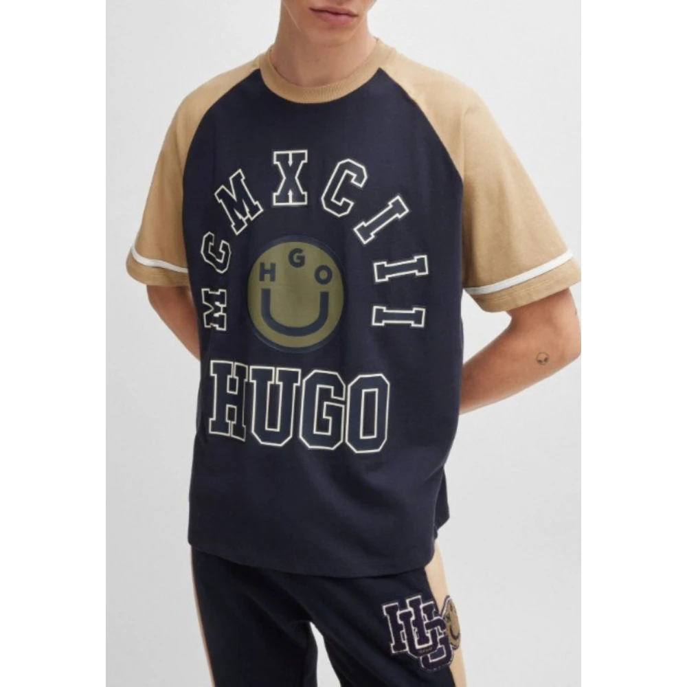 Hugo Boss Heren Casual T-shirt Blue Heren