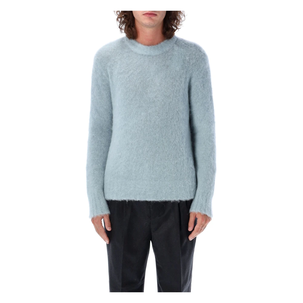 Ami Paris Klassieke Crewneck Sweater Blue Heren
