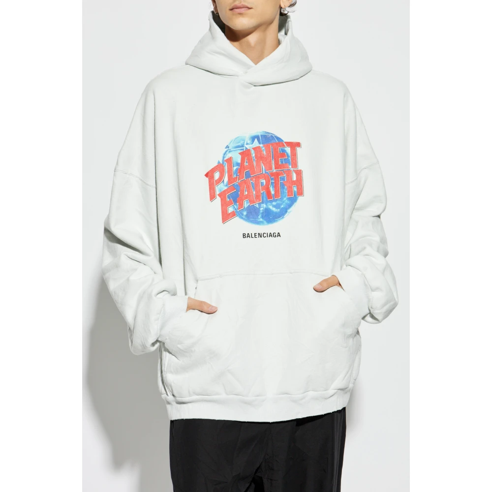 Balenciaga Hoodie Gray Unisex