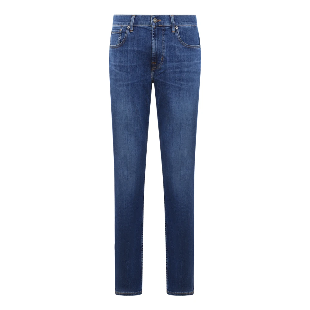 7 For All Mankind Slim Fit Jeans Blue Heren
