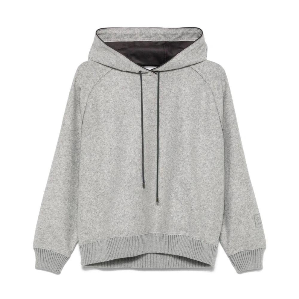 Iceberg Grijze Trui met Capuchon en Ribdetails Gray Dames