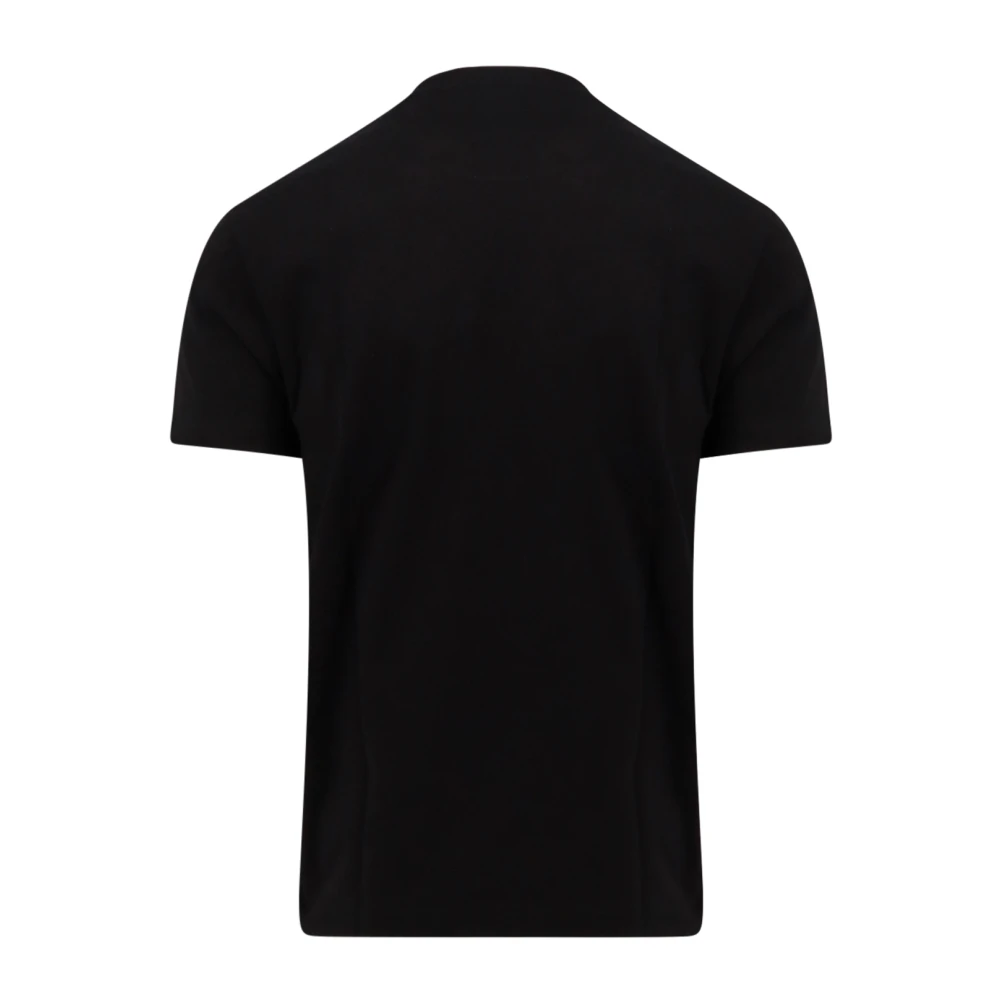Salvatore Ferragamo Logo Patch Katoenen T-Shirt Black Heren