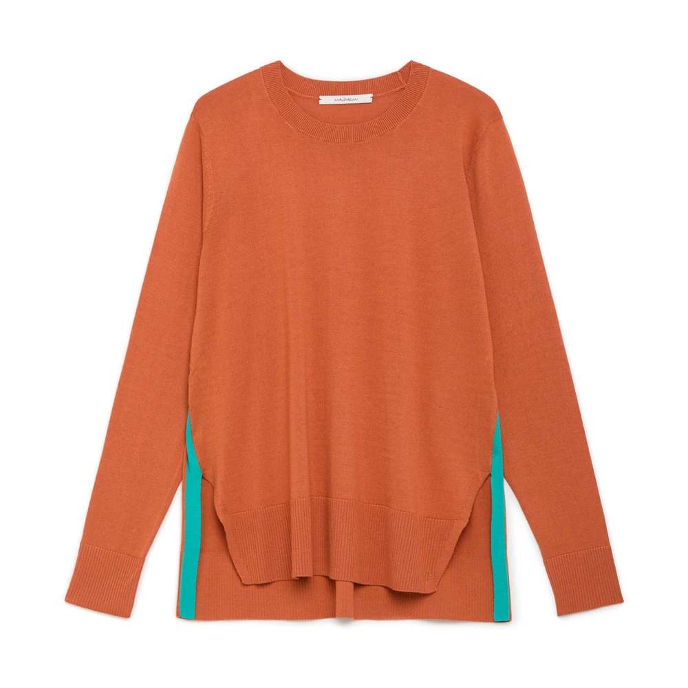 Maliparmi Smooth Spring Sweater Brown Dames