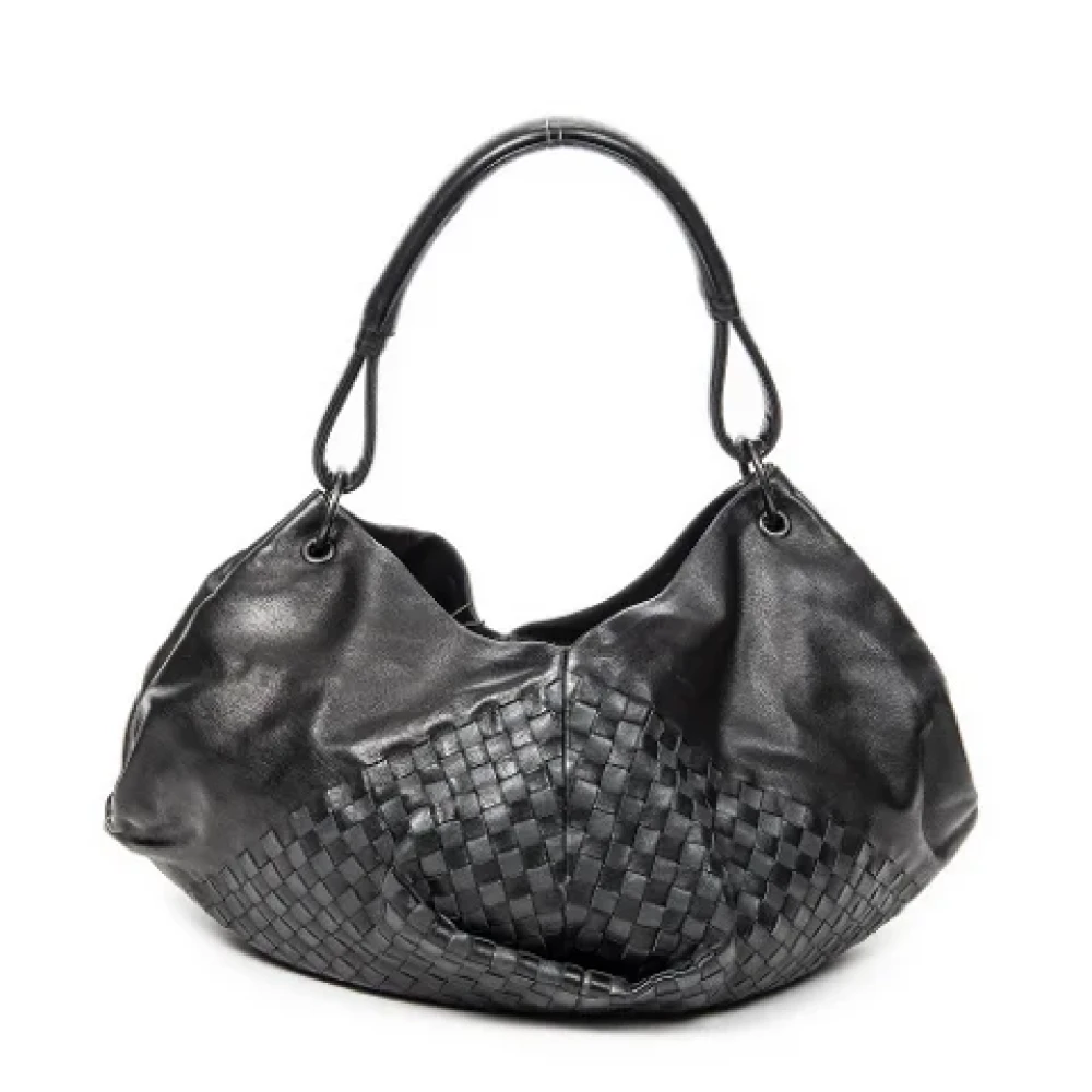 Bottega Veneta Vintage Pre-owned Leather shoulder-bags Black Dames