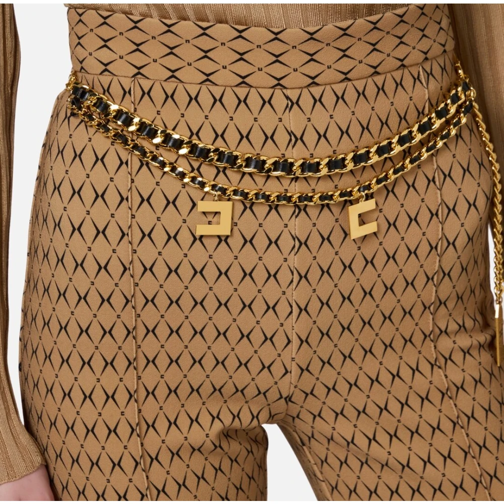 Elisabetta Franchi Stijlvolle Broek voor Vrouwen Brown Dames