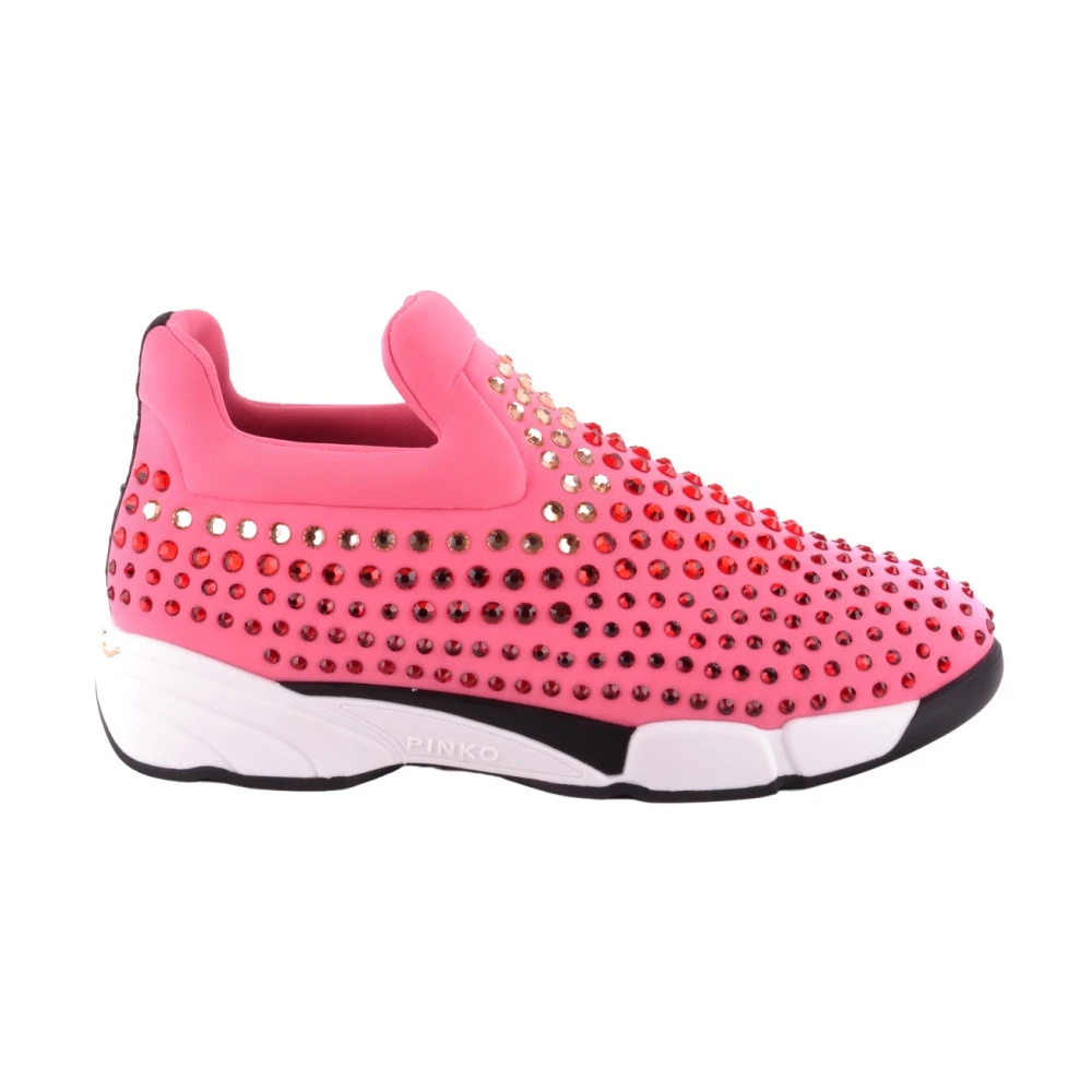 Pinko Women's Pink Stylish Trainers - O - Sneakers - 3 Uk - Shoes