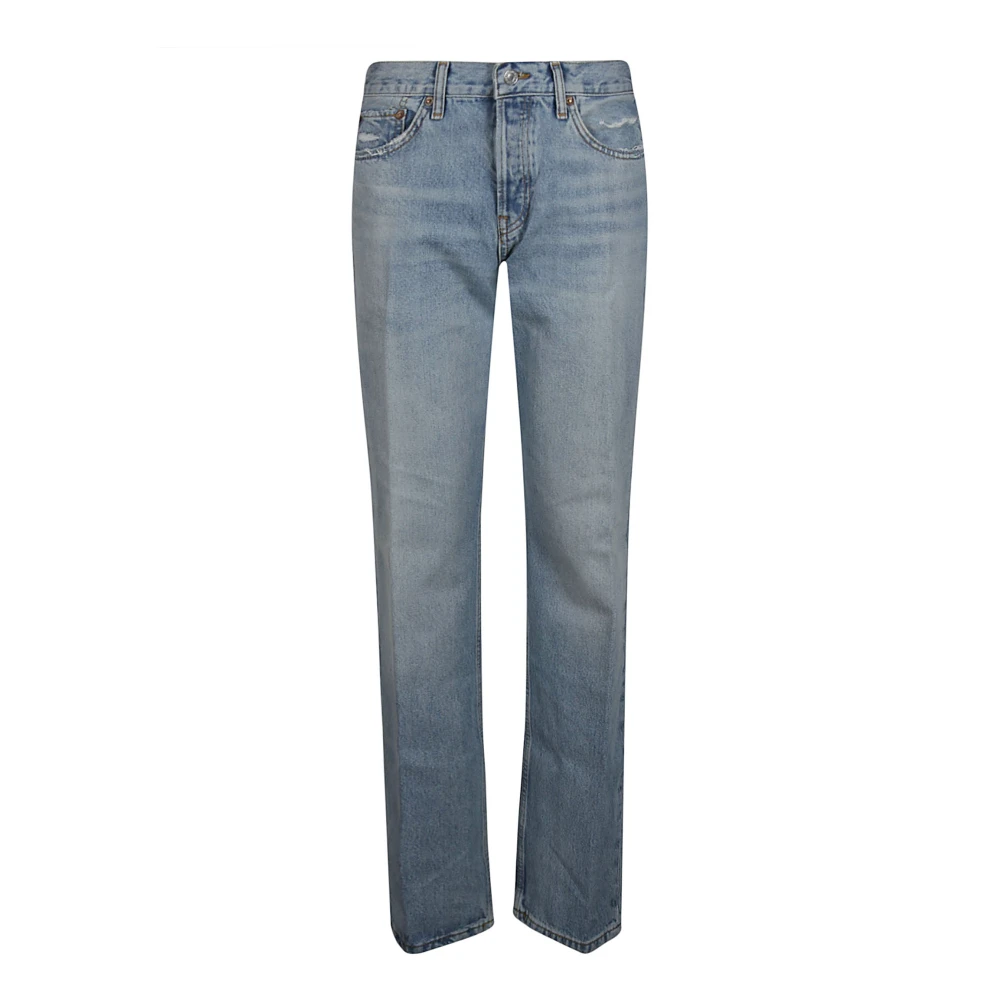 Re/Done Klassiska Straight Leg Jeans Blue, Dam