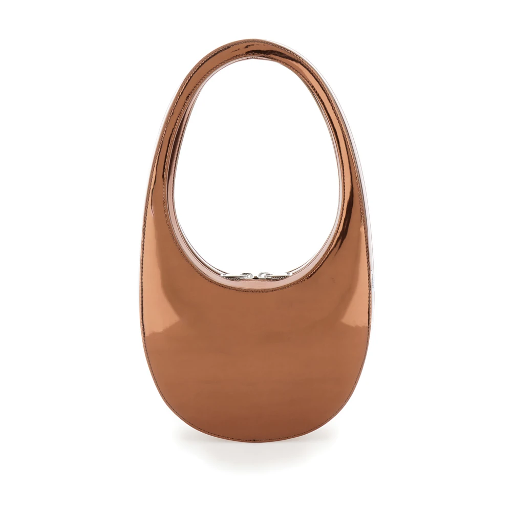 Coperni Bronzen Schoudertas met Ritssluiting Gray Dames