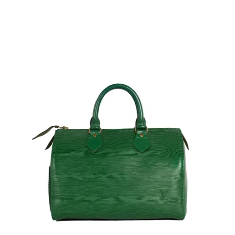 Louis Vuitton Vintage Pre-owned Leather handbags Green Dames