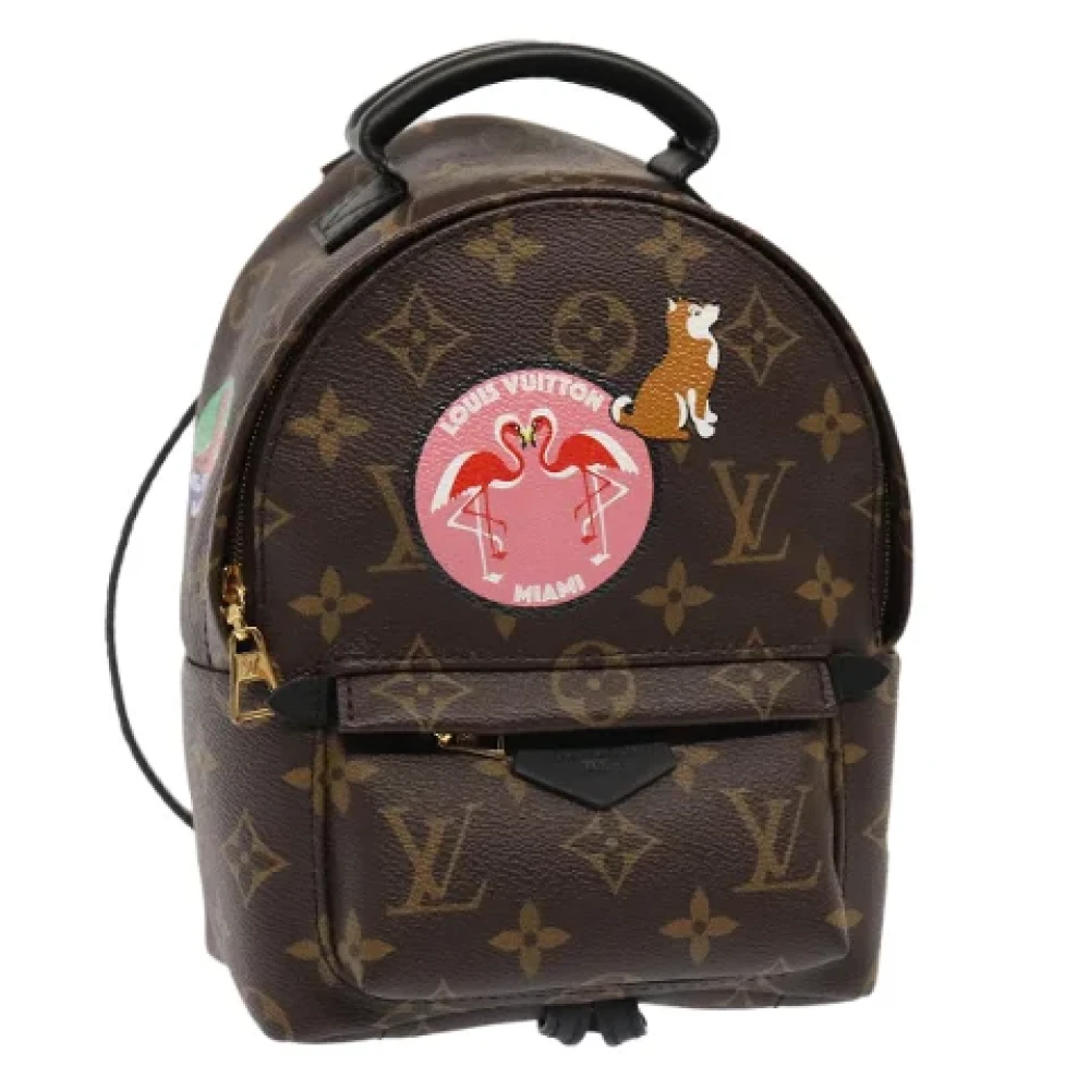 Louis Vuitton Vintage Pre-owned Canvas backpacks Brown Dames