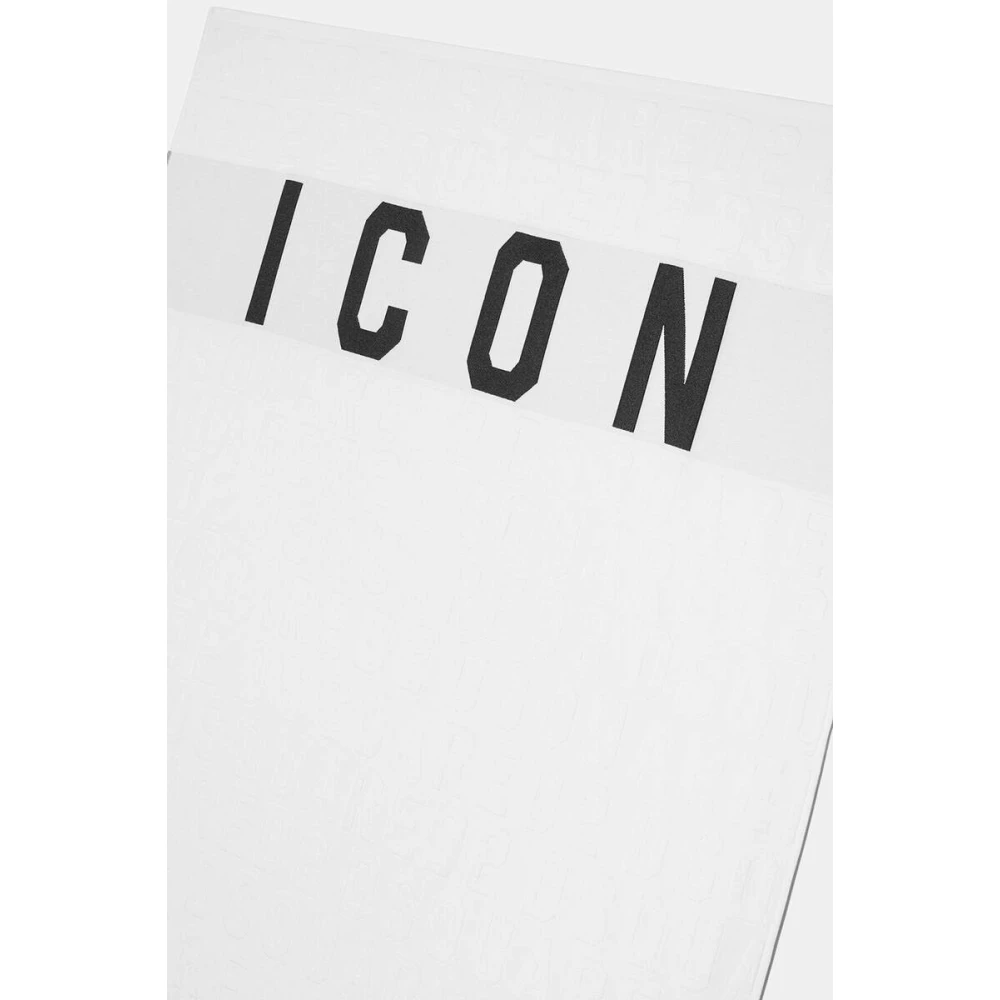 Dsquared2 Luxe Katoenen Handdoeken White Unisex