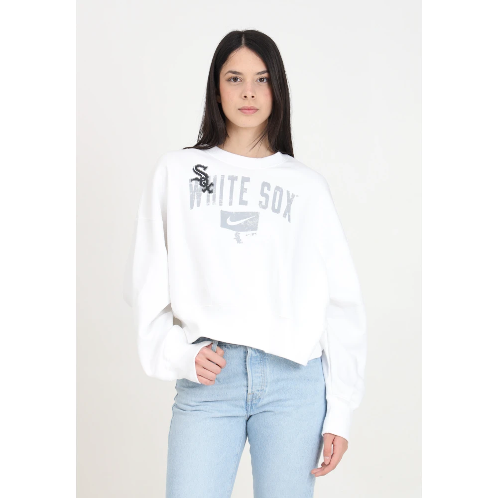 Nike Witte Crewneck Sweatshirt White Dames