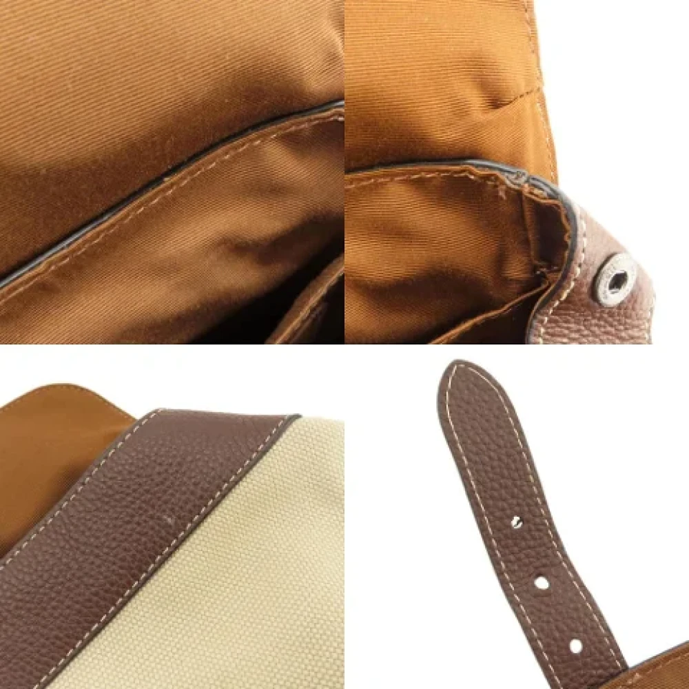 Coach Pre-owned Canvas shoulder-bags Brown Dames