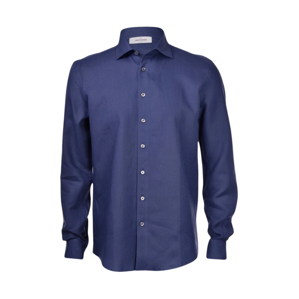 Gran Sasso Basic Shirt Blue Heren