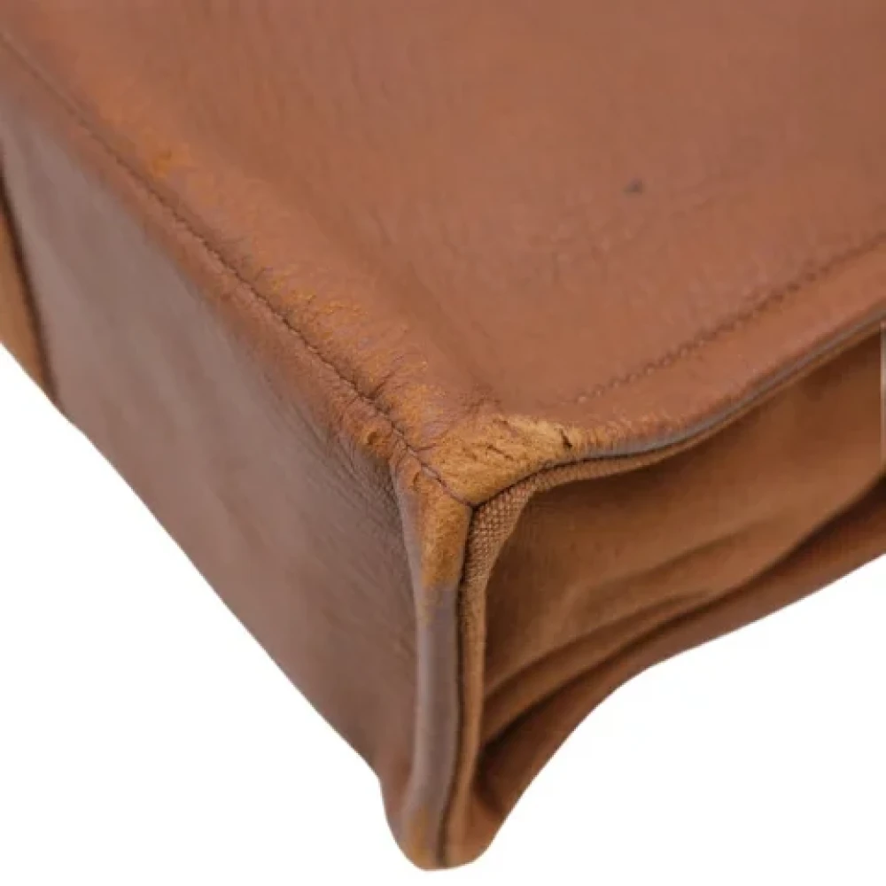 Hermès Vintage Pre-owned Canvas handbags Brown Dames