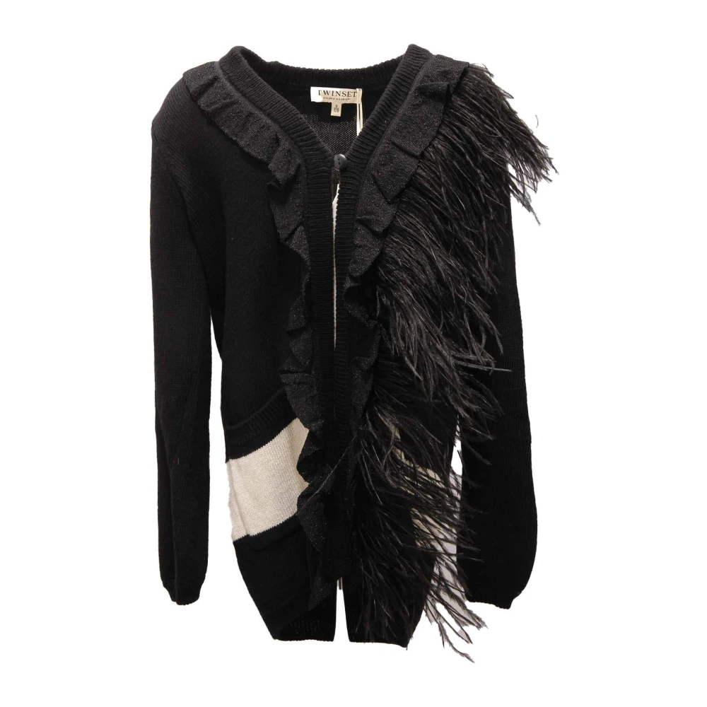 Twinset Black 3367Ap Cardigan - Female - Kids Cardigans - 8 Y - Kids