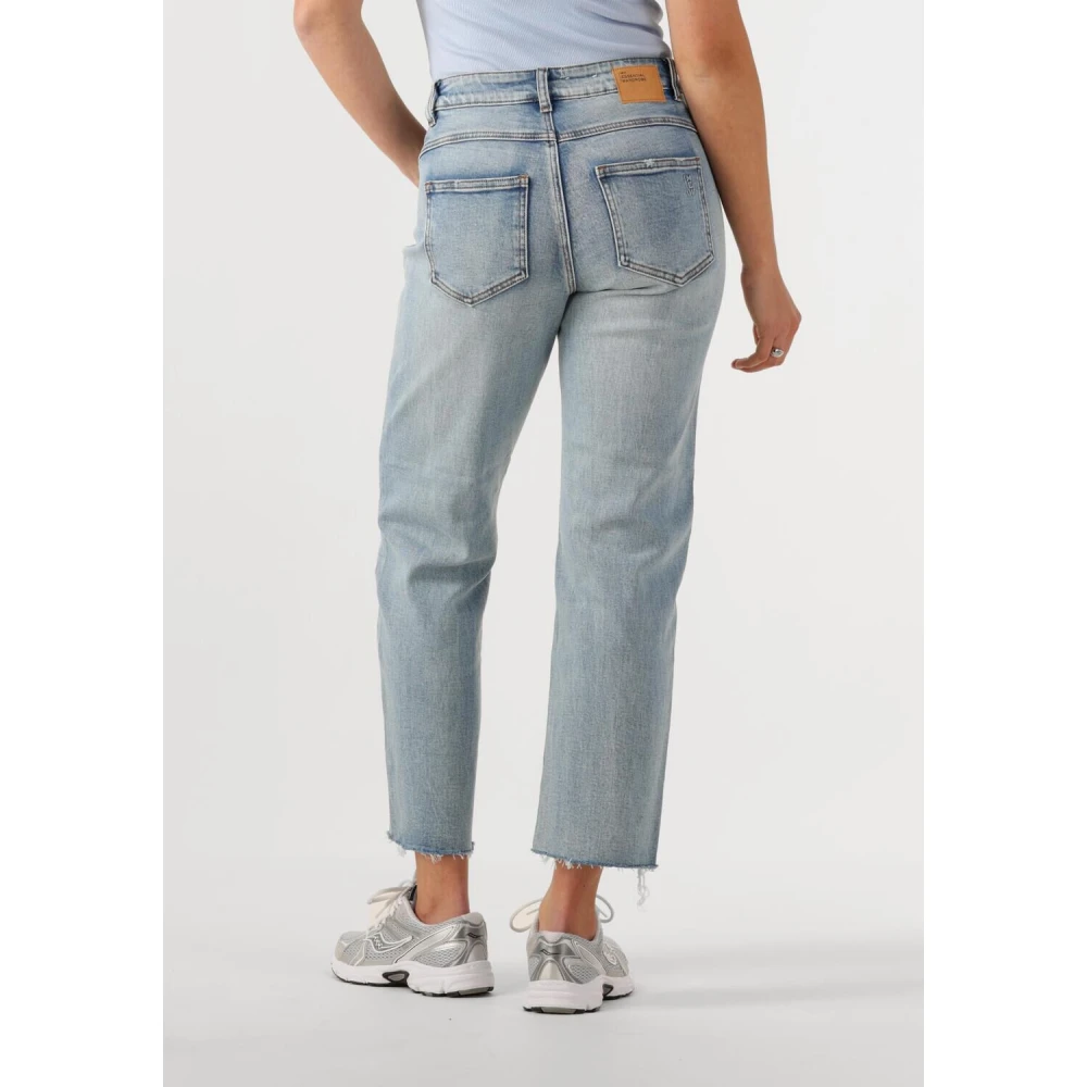 My Essential Wardrobe Klassieke High Straight Leg Jeans Blue Dames