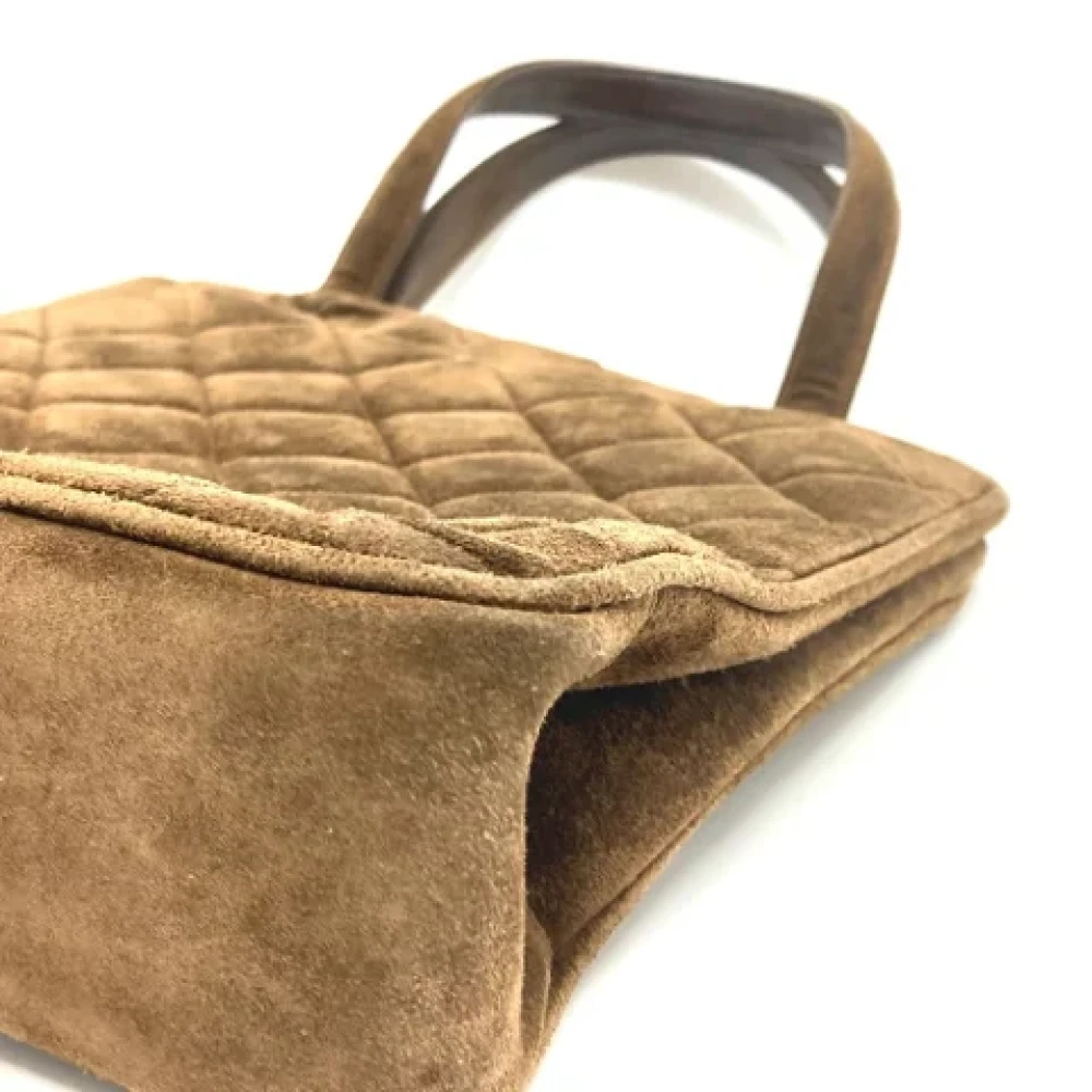 Chanel Vintage Pre-owned Fabric chanel-bags Brown Dames