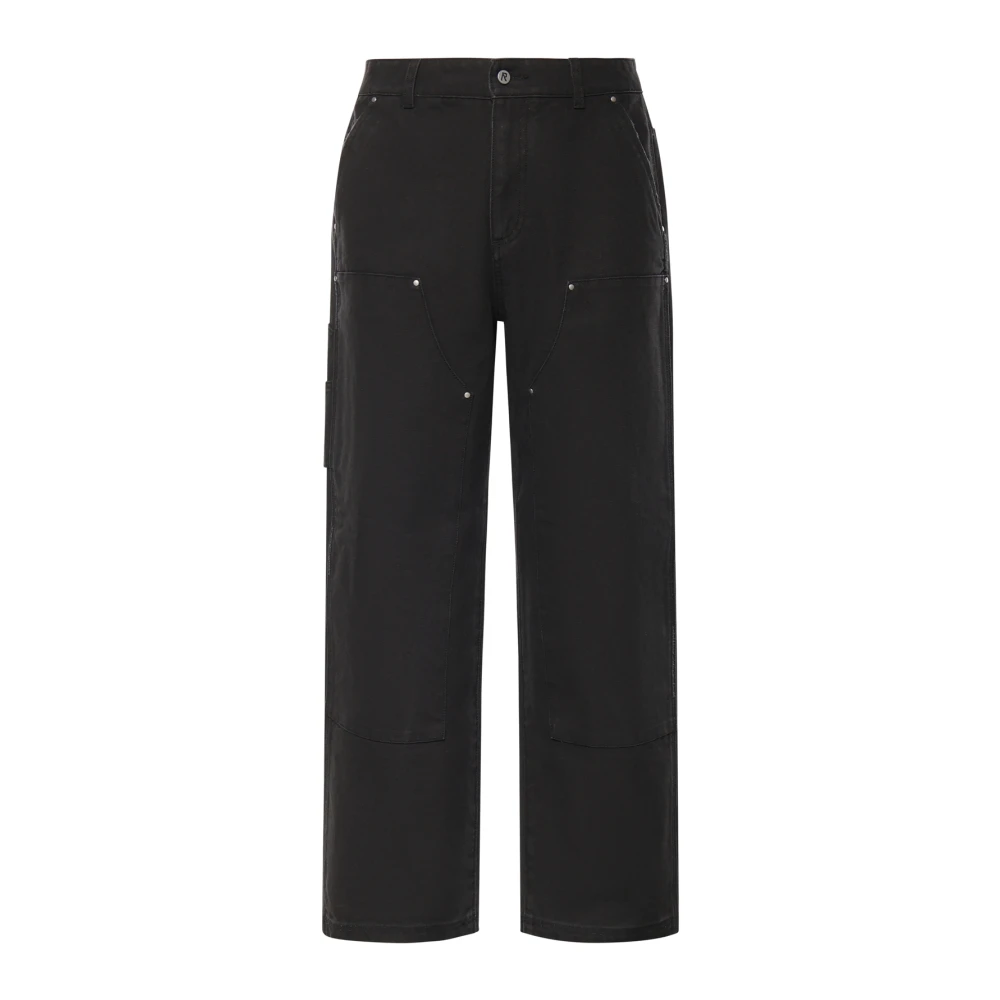 Represent Men's Black Straight Fit Jeans, M, Straight Jeans