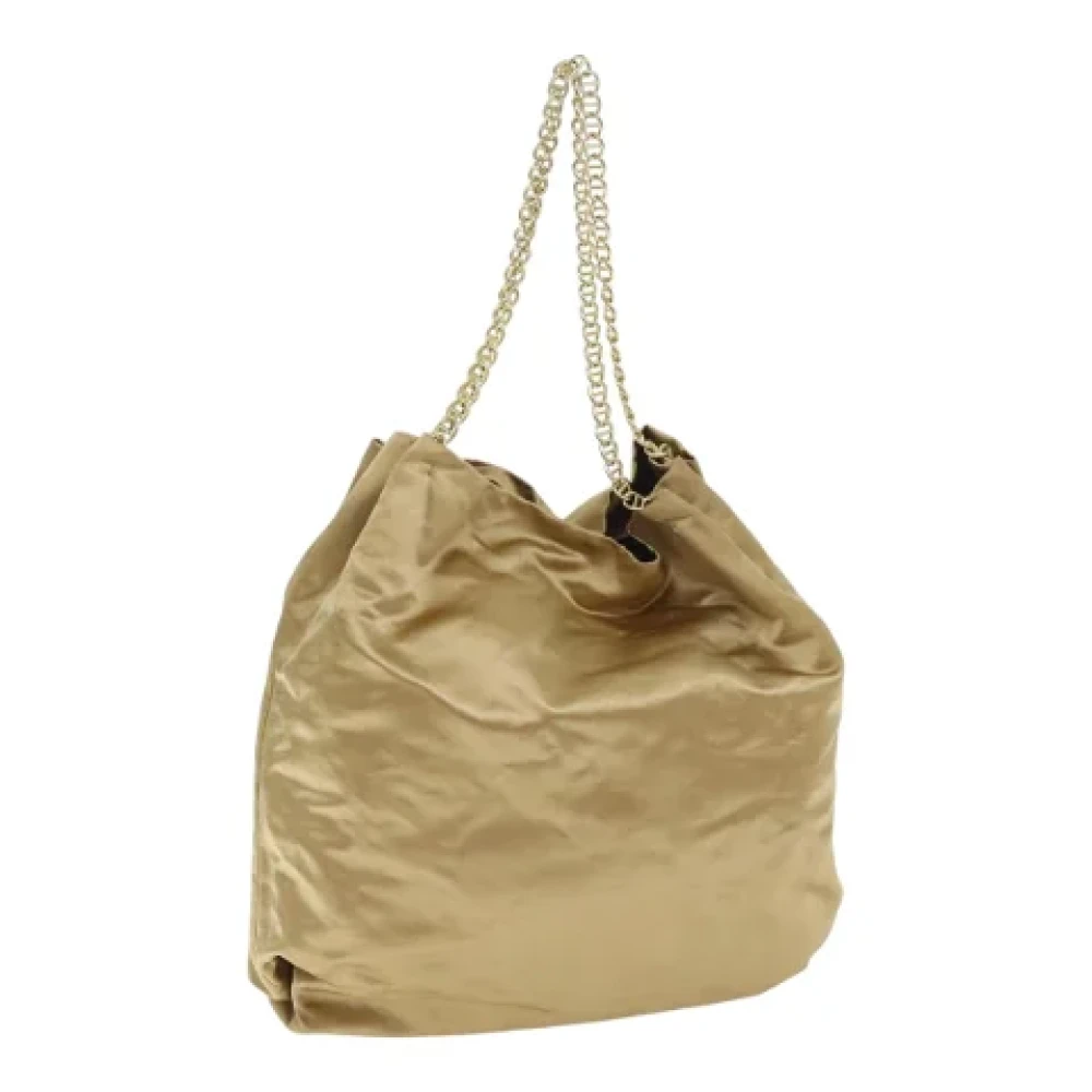 Prada Vintage Pre-owned Satin prada-bags Yellow Dames