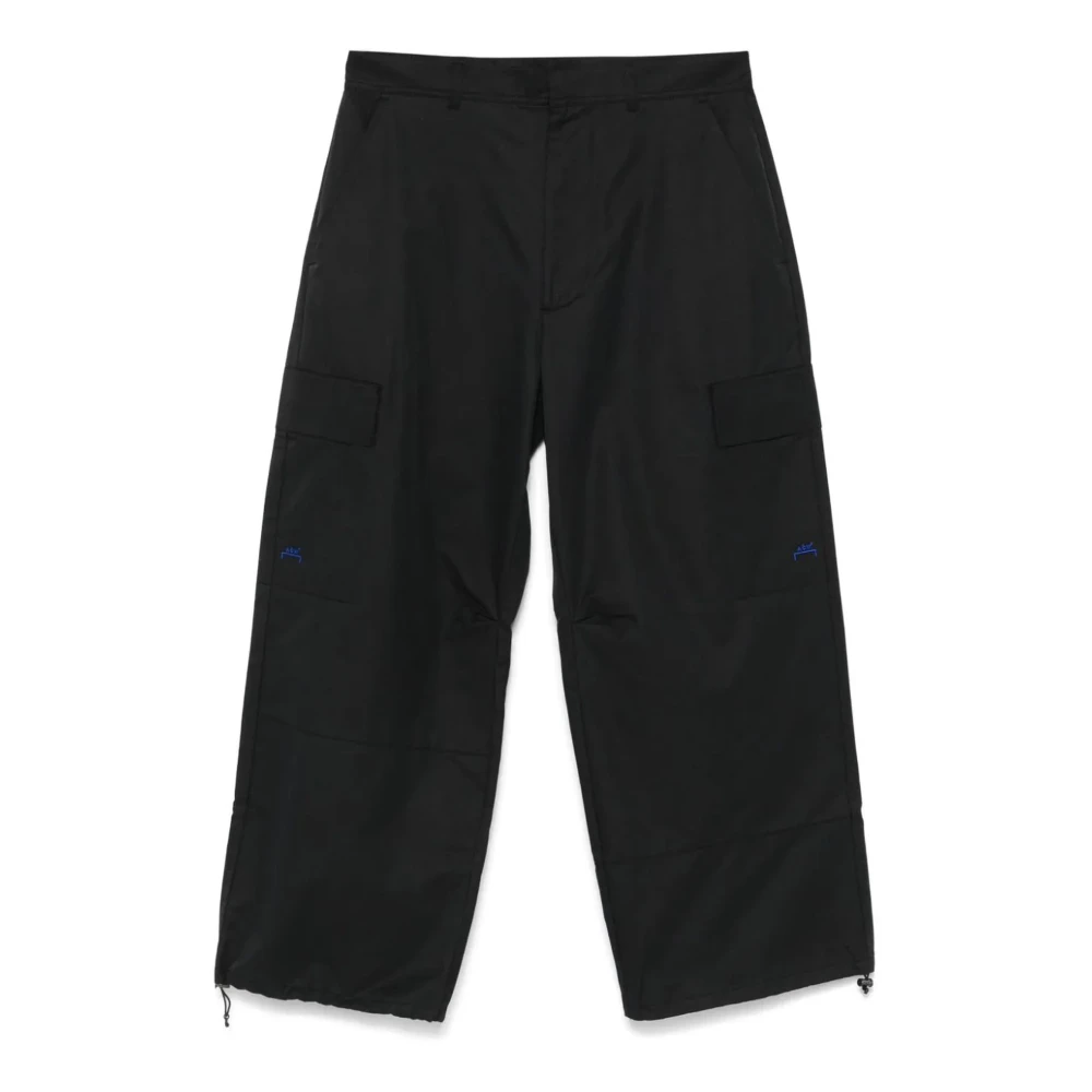 A-Cold-Wall Wijde Pijp Zwarte Katoenen Broek Black Heren