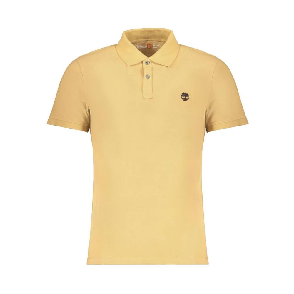 Timberland Men's Beige Polo Shirts, S, Cotton Polo